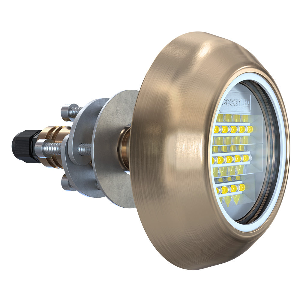 OceanLED Explore E6 Thru-Hull Underwater Light, Ultra White / Midnight Blue | E6TH009BW