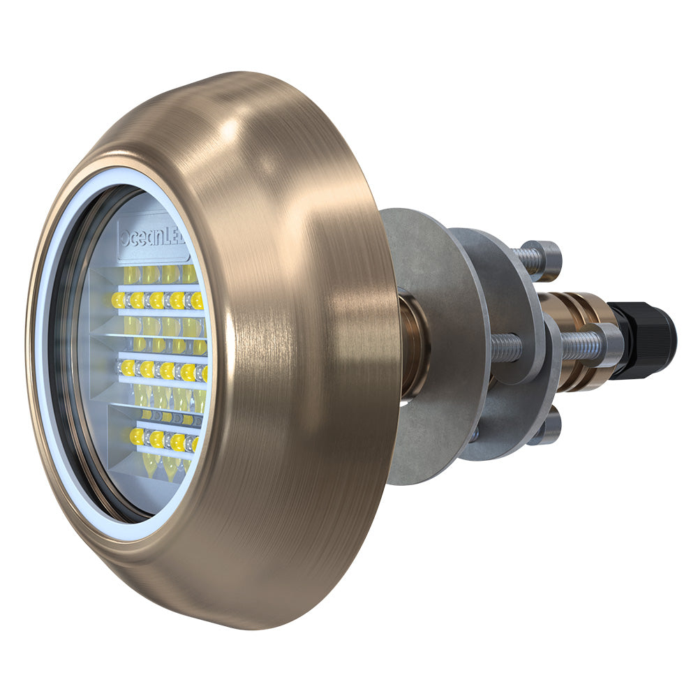 OceanLED Explore E6 Thru-Hull Underwater Light, Ultra White / Midnight Blue | E6TH009BW