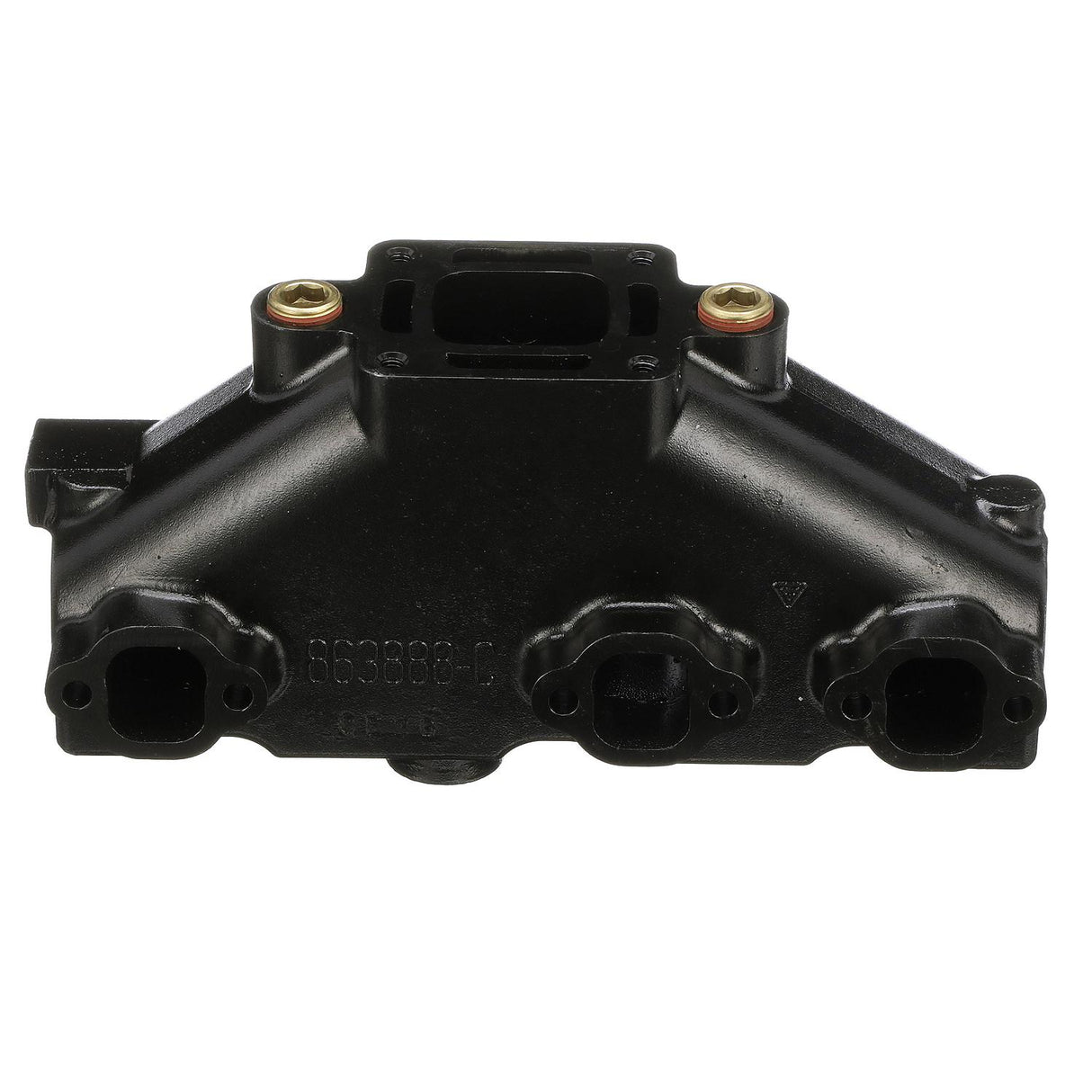 OEM MerCruiser Quicksilver V6 4.3 Exhaust Manifold - Ceramic Coated - Wet Joint 99746A17 (1985-2002)