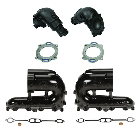 OEM MerCruiser EC Exhaust Manifold & Riser Kit – 5.0L / 5.7L / 6.2L (2010+) – 8M0103773 / 8M0103774