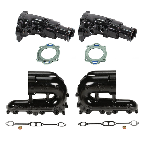 OEM MerCruiser EC Exhaust Manifold & Riser Kit – 5.0L / 5.7L / 6.2L (2010+) – 8M0103773 / 8M0103774