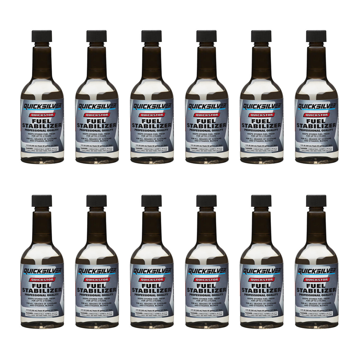 OEM Mercury / Quicksilver 8M0047922 Quickstor Fuel Treatment and Stabilizer, 12 Oz. — pack of 12 supplier units