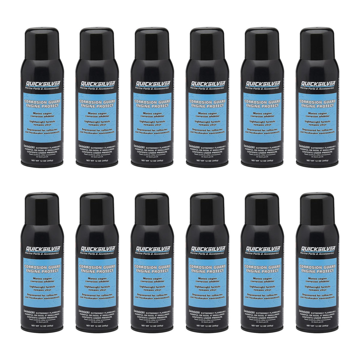 OEM Mercury / Quicksilver Corrosion Guard Engine Protect Rust Inhibitor, 12 Oz. — pack of 12 supplier units
