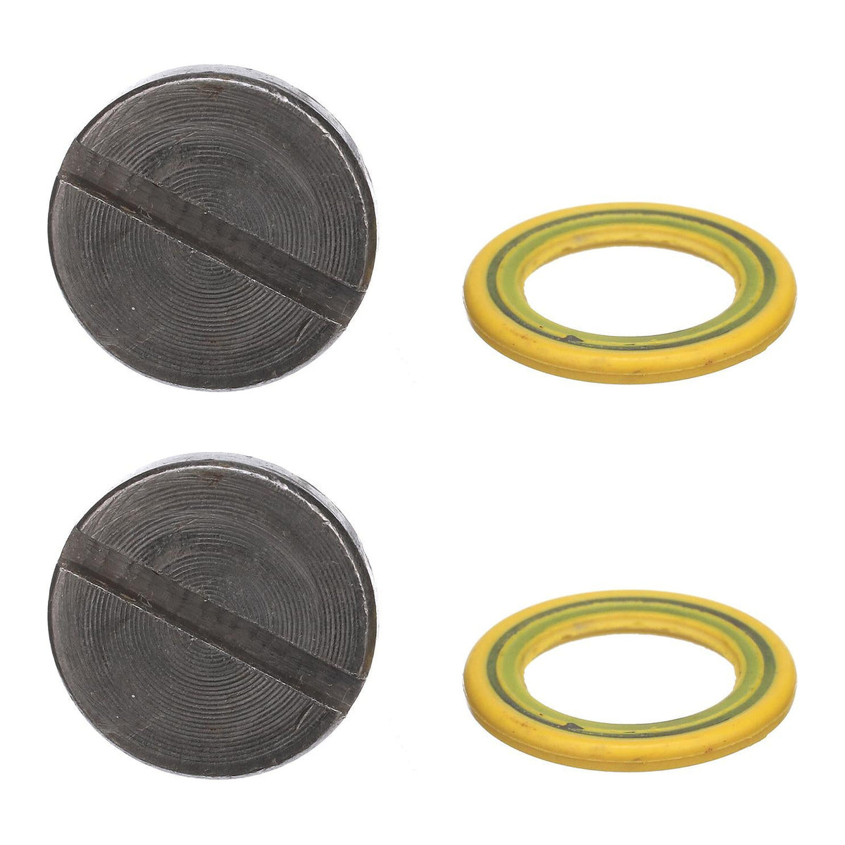 Quicksilver 8M0058389 Magnetic Gearcase Drain Screw & Seal for Mercury, Mariner & MerCruiser — pack of two screws with seals