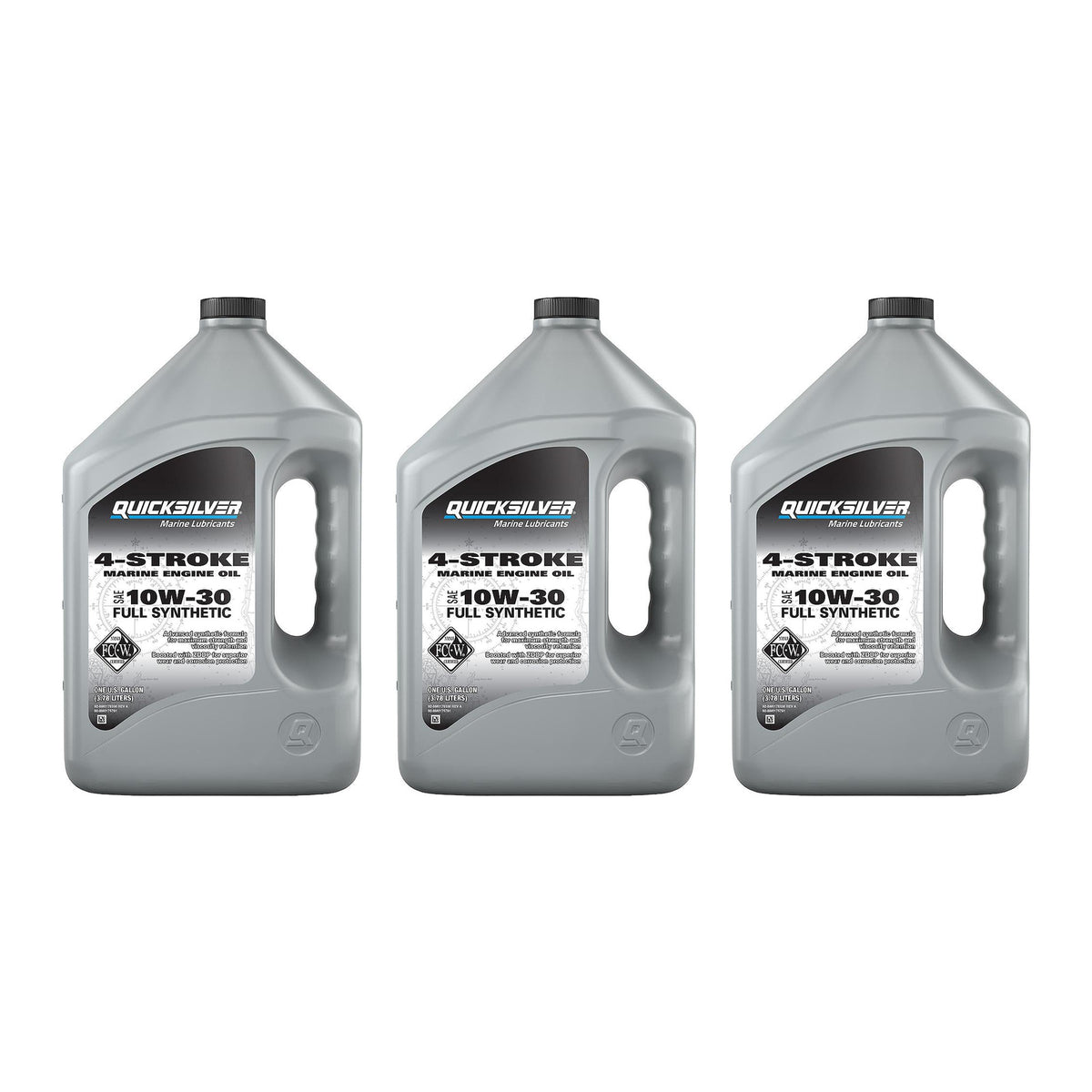 OEM Mercury / Quicksilver 8M0175781 Full Synthetic 10W-30 4-Stroke Marine Engine Oil, 1 Gallon 8M0175781 — pack of 3 supplier units