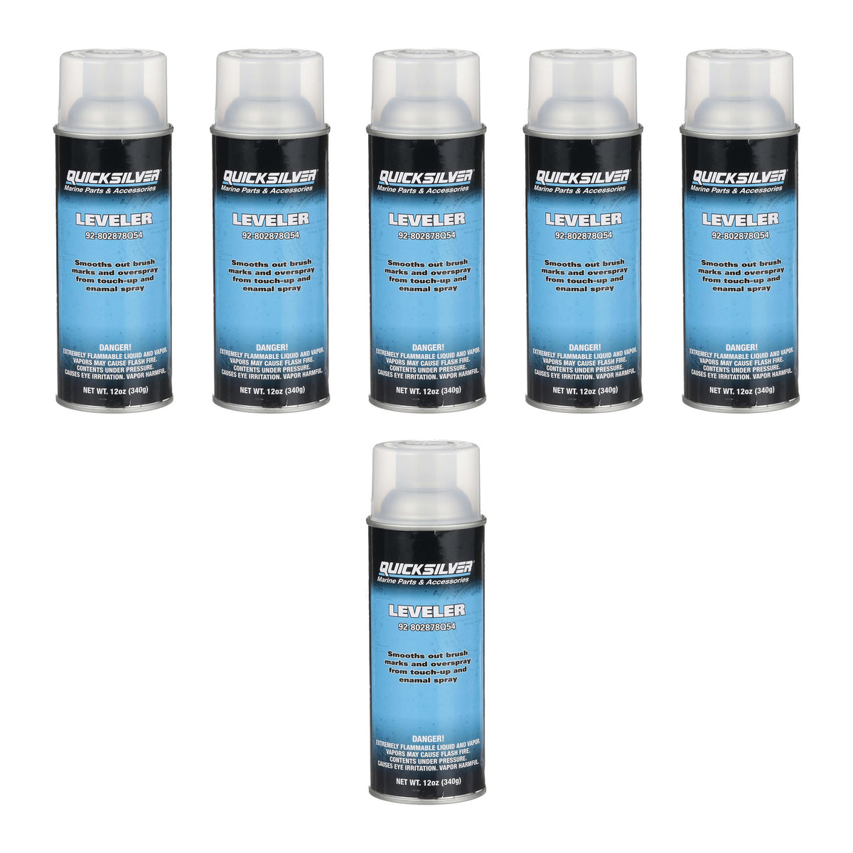 OEM Mercury / Quicksilver 802878Q54 Enamel Spray Paint Leveler — pack of 6 supplier units