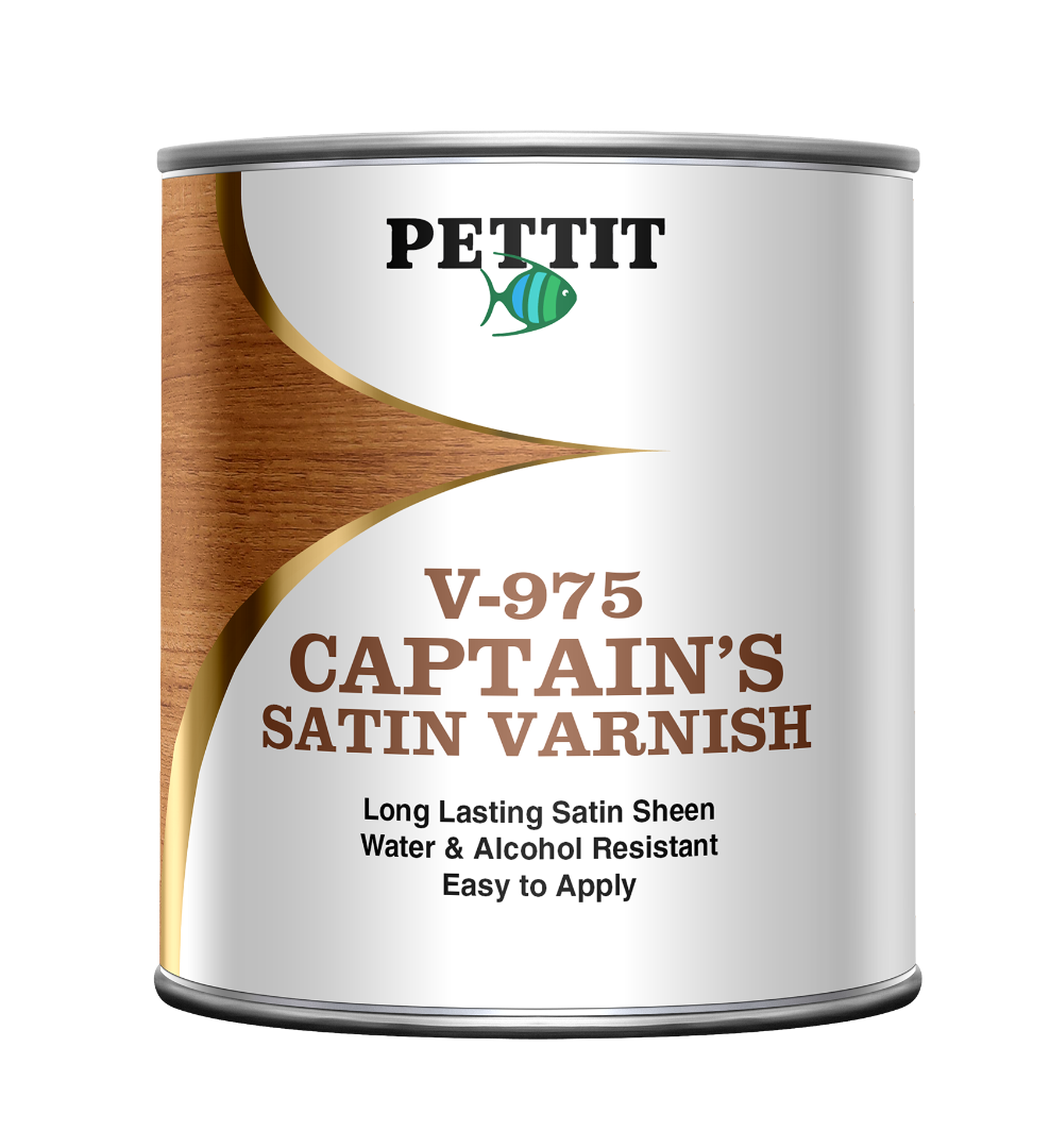 Pettit Captain's Satin Sheen Varnish — official manufacturer range image; see product title for size and color