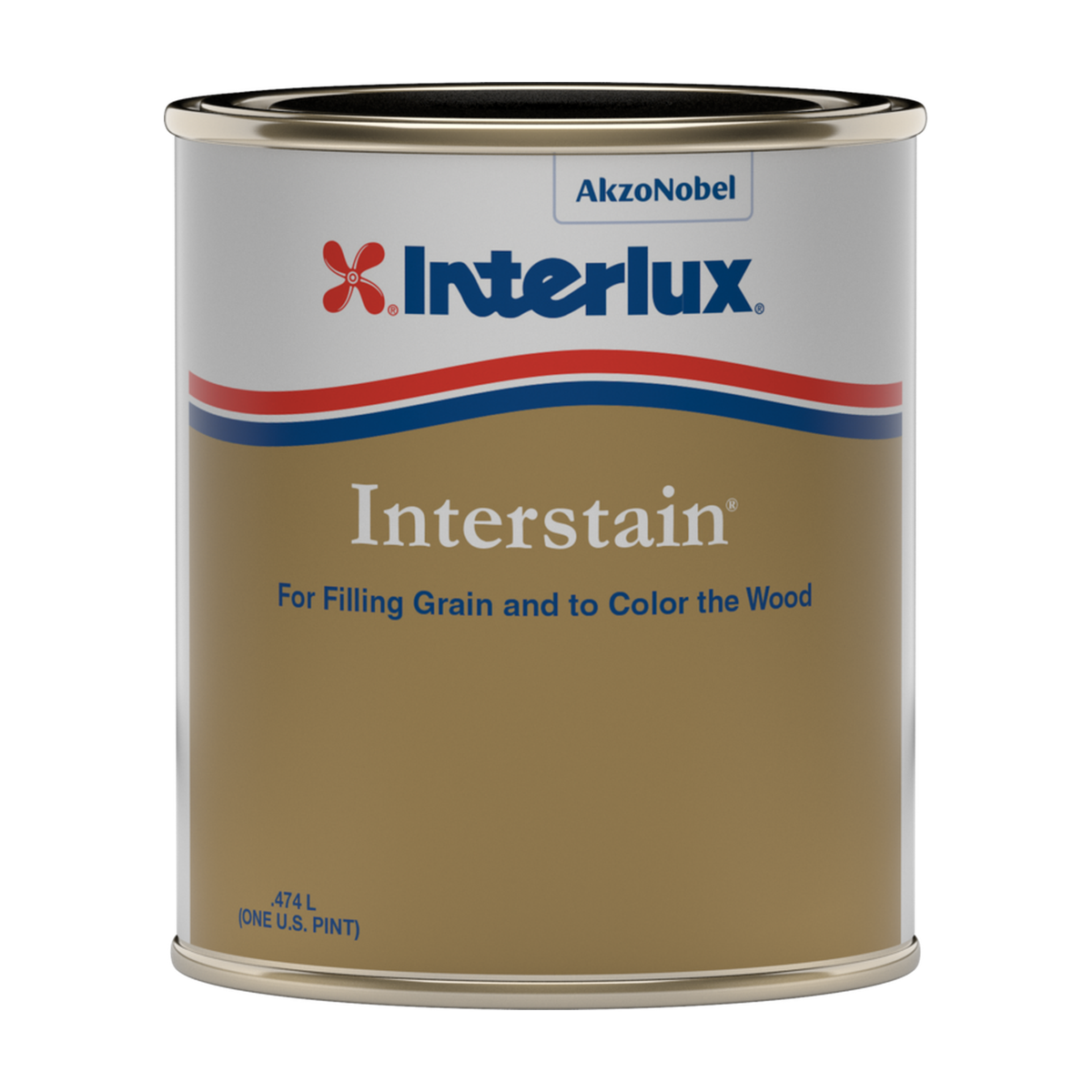 Interlux interstain representative 1 Pint packaging, clean view