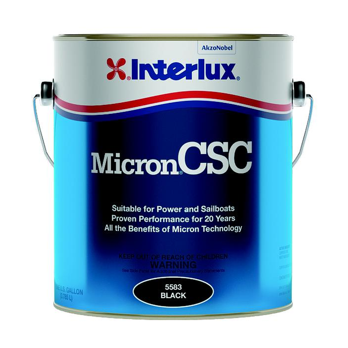 Interlux micron csc representative 1 Gallon packaging, clean view