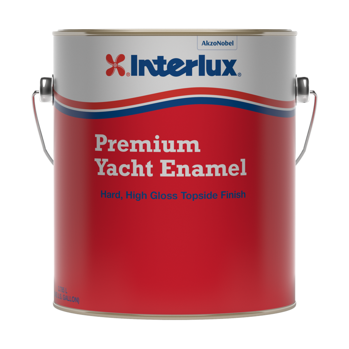 Interlux premium yacht enamel representative 1 Gallon packaging, clean view