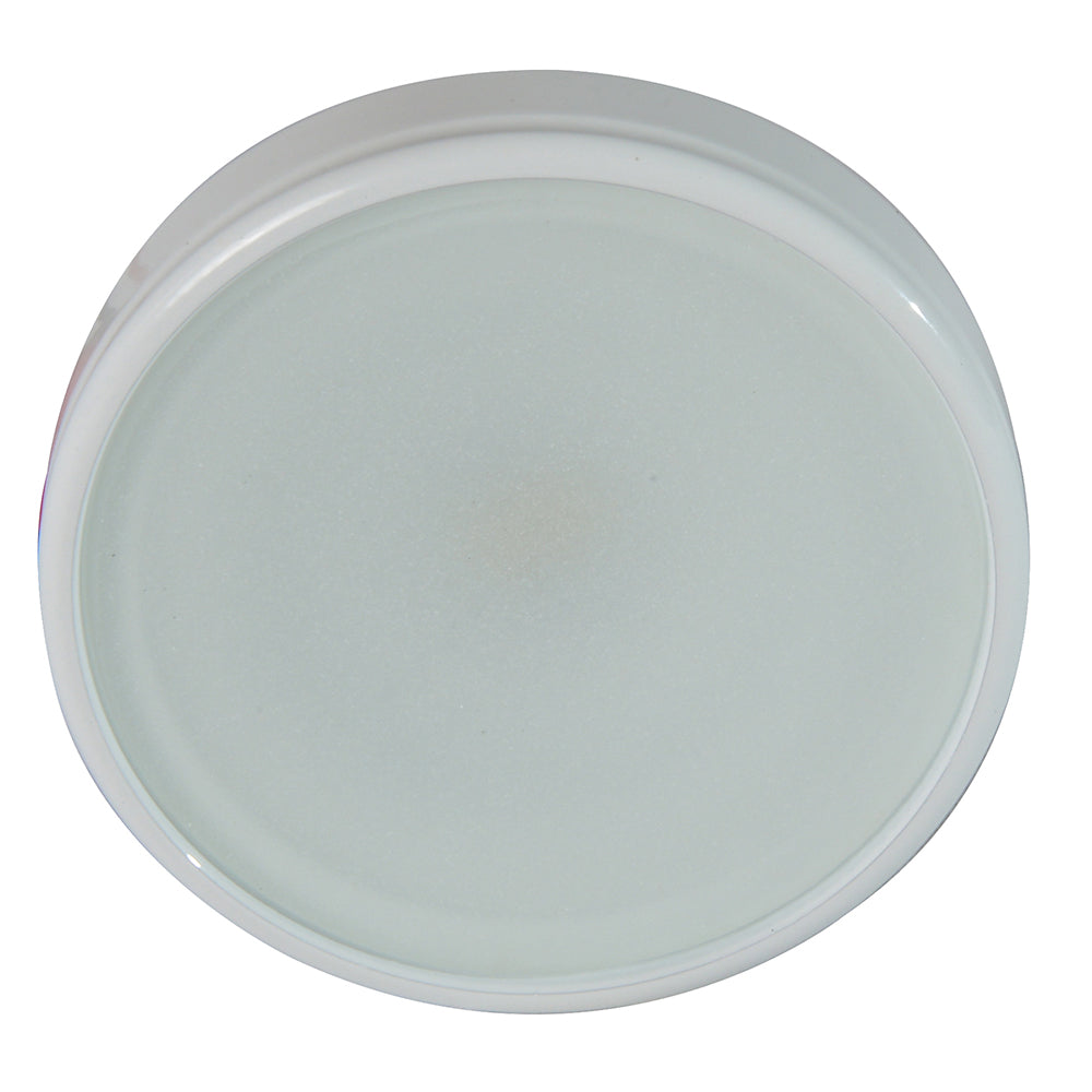 Lumitec Halo - Flush Mount Down Light - White Finish - 4-Color - White/Blue/Red/Purple Non-Dimming — 112820