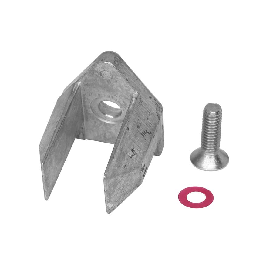 Martyr line-cutter anode family with retaining hardware; dimensions vary by model