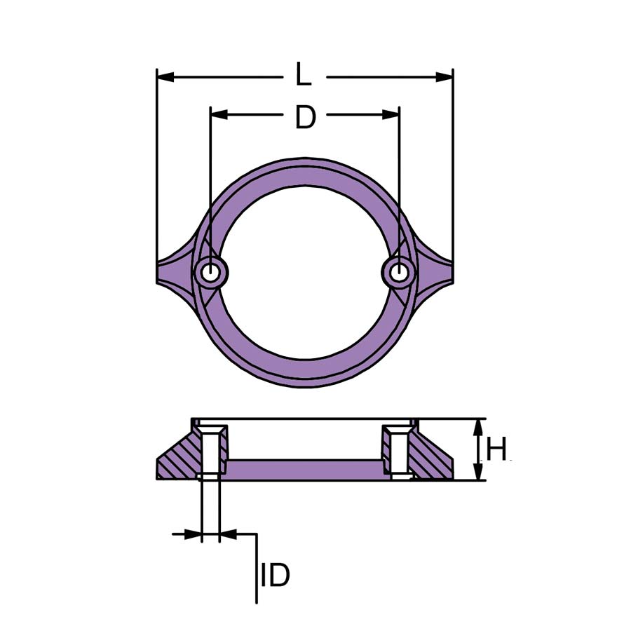 Martyr CM875821Z manufacturer dimensional drawing