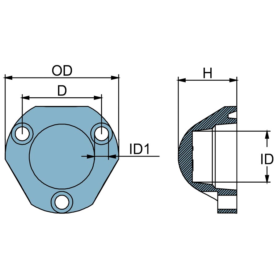 Martyr CMPNH5Z manufacturer dimensional drawing
