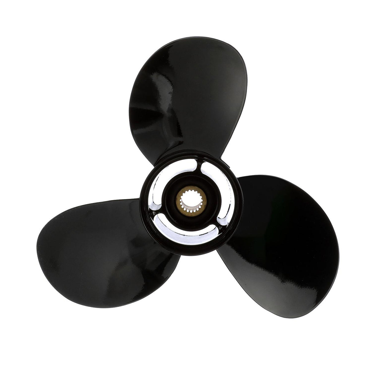 OEM Mercury / Quicksilver Black Diamond Bravo Two Propeller Black Finish, 18.25" Diameter x 19" Pitch, Left Hand Rotation