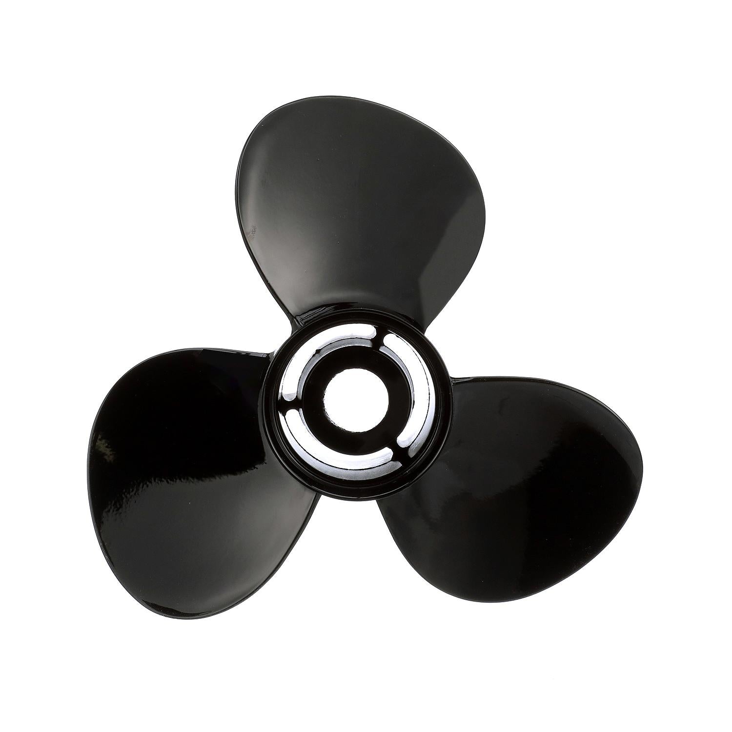 OEM Mercury / Quicksilver Black Diamond 3-Blade Aluminum Propeller, 14" Diameter x 10" Pitch, Right Hand Rotation