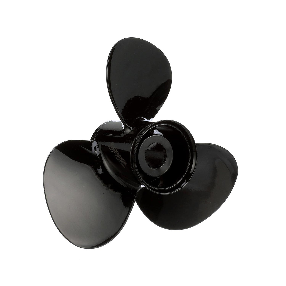 OEM Mercury / Quicksilver Black Diamond 3-Blade Aluminum Propeller, 14" Diameter x 13" Pitch, Right Hand Rotation