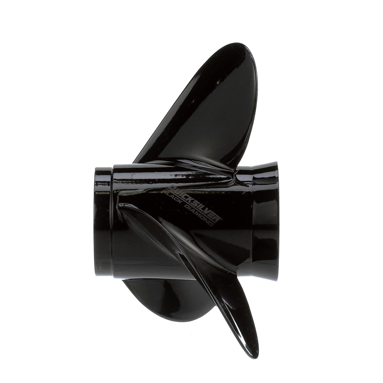 OEM Mercury / Quicksilver Black Diamond 3-Blade Aluminum Propeller, 10.5" Diameter x 13" Pitch, Right Hand Rotation