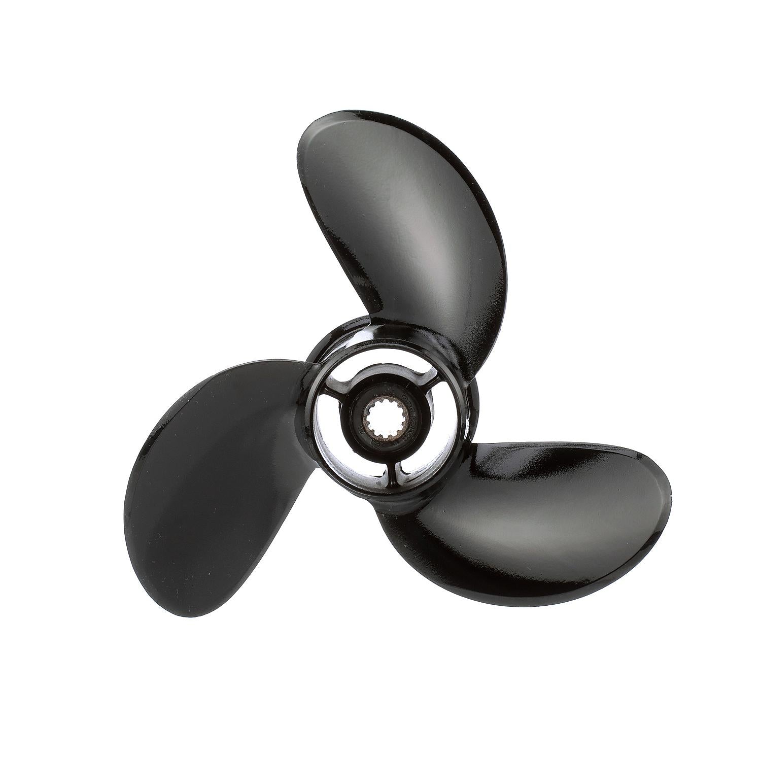 OEM Mercury / Quicksilver Black Diamond 3-Blade Aluminum Propeller, 10.4" Diameter x 13" Pitch, Right Hand Rotation