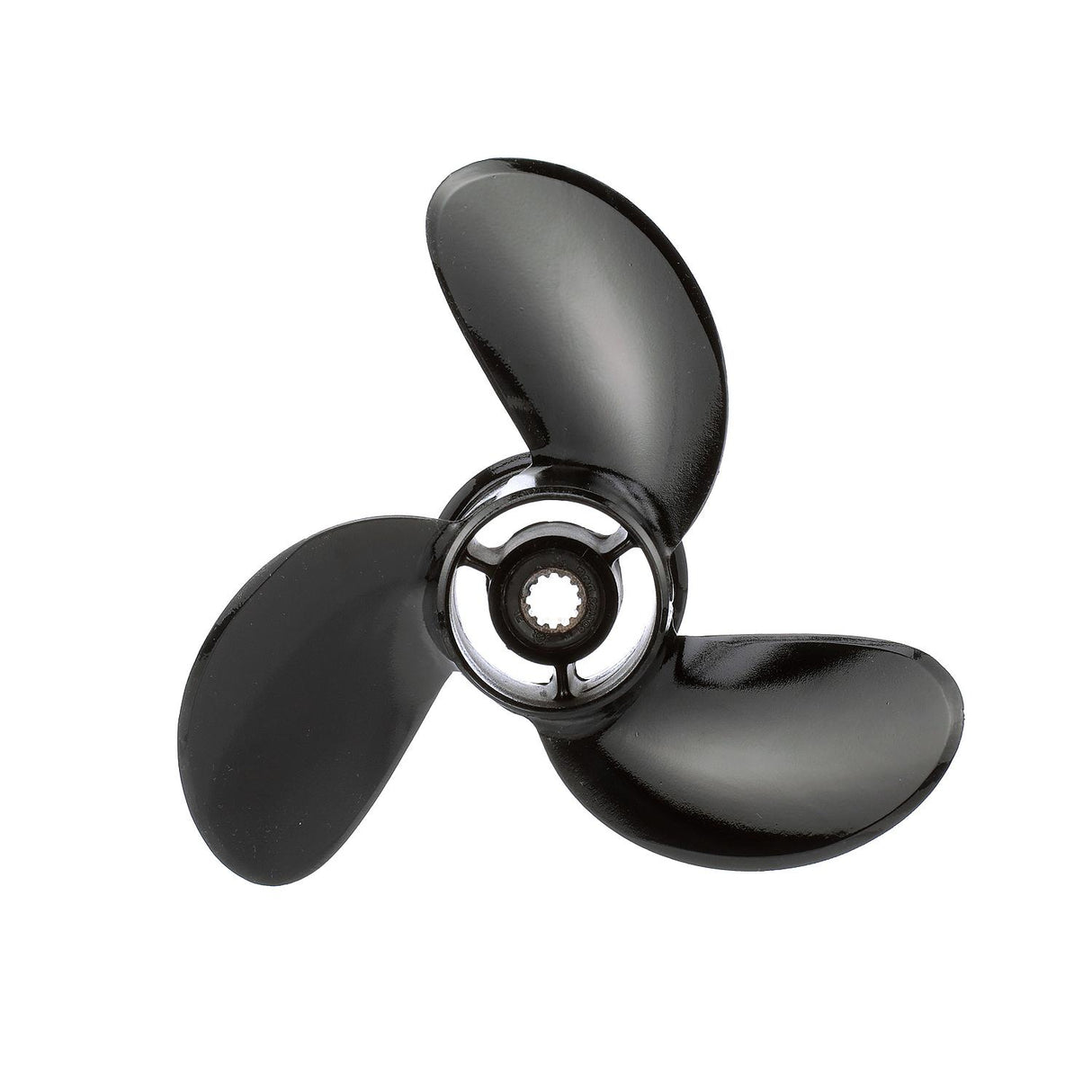 OEM Mercury / Quicksilver Black Diamond 3-Blade Aluminum Propeller, 8.9" Diameter x 7.5" Pitch, Right Hand Rotation