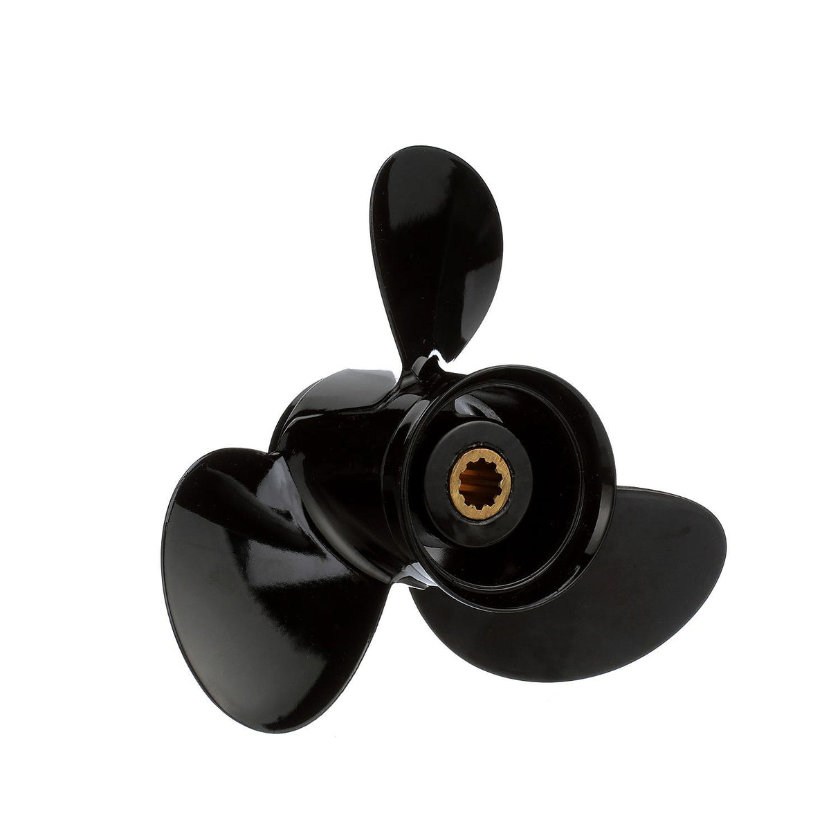 OEM Mercury / Quicksilver QA2200R Black Diamond 3-Blade Aluminum Propeller-9.25" Diameter x 12.5" Pitch, Right Hand Rotation, 25hp-30hp Mercury FourStroke (2006 & Newer), Black Finish