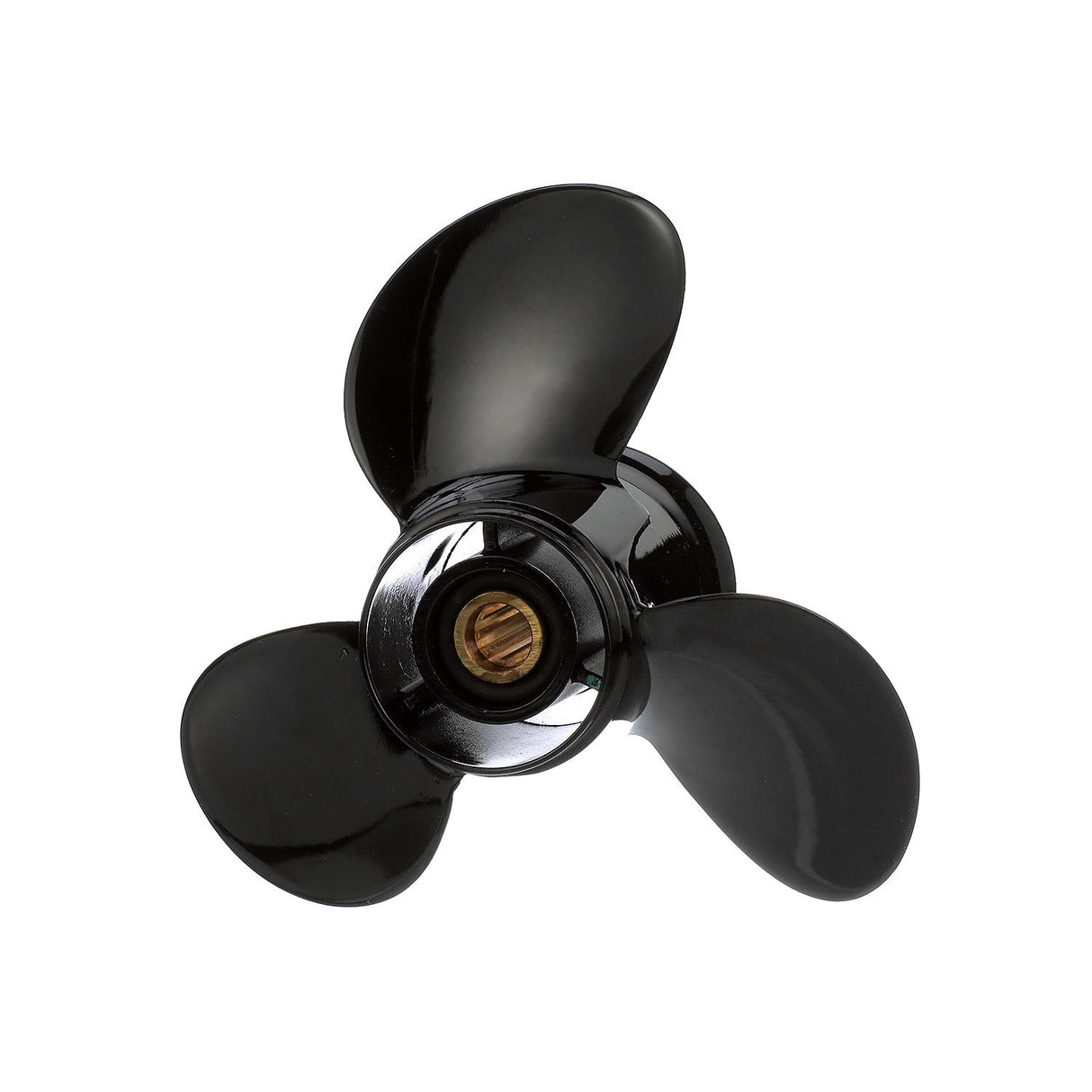 OEM Mercury / Quicksilver QA2200R Black Diamond 3-Blade Aluminum Propeller-9.25" Diameter x 12.5" Pitch, Right Hand Rotation, 25hp-30hp Mercury FourStroke (2006 & Newer), Black Finish