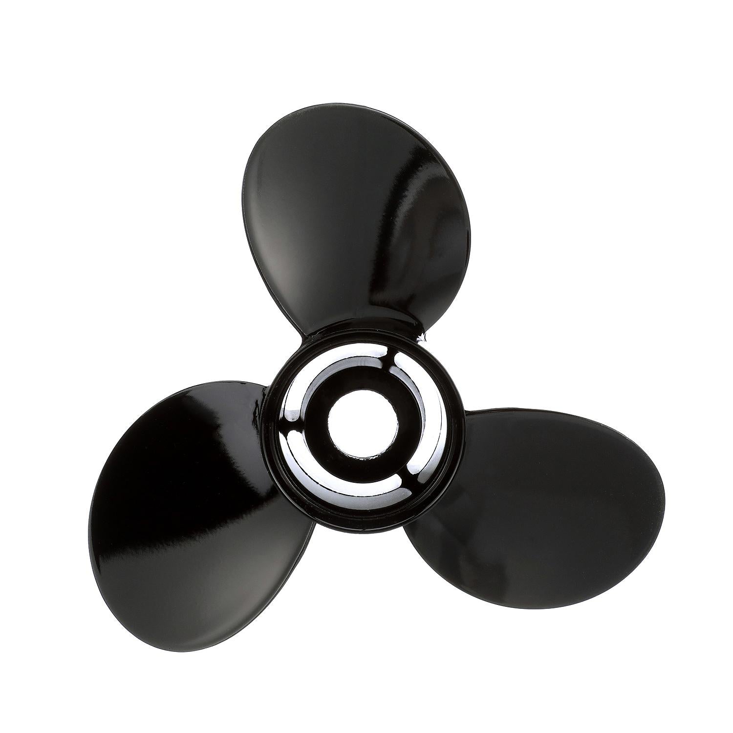 OEM Mercury / Quicksilver Black Diamond 3-Blade Aluminum Propeller, 13.25" Diameter x 17" Pitch, Right Hand Rotation