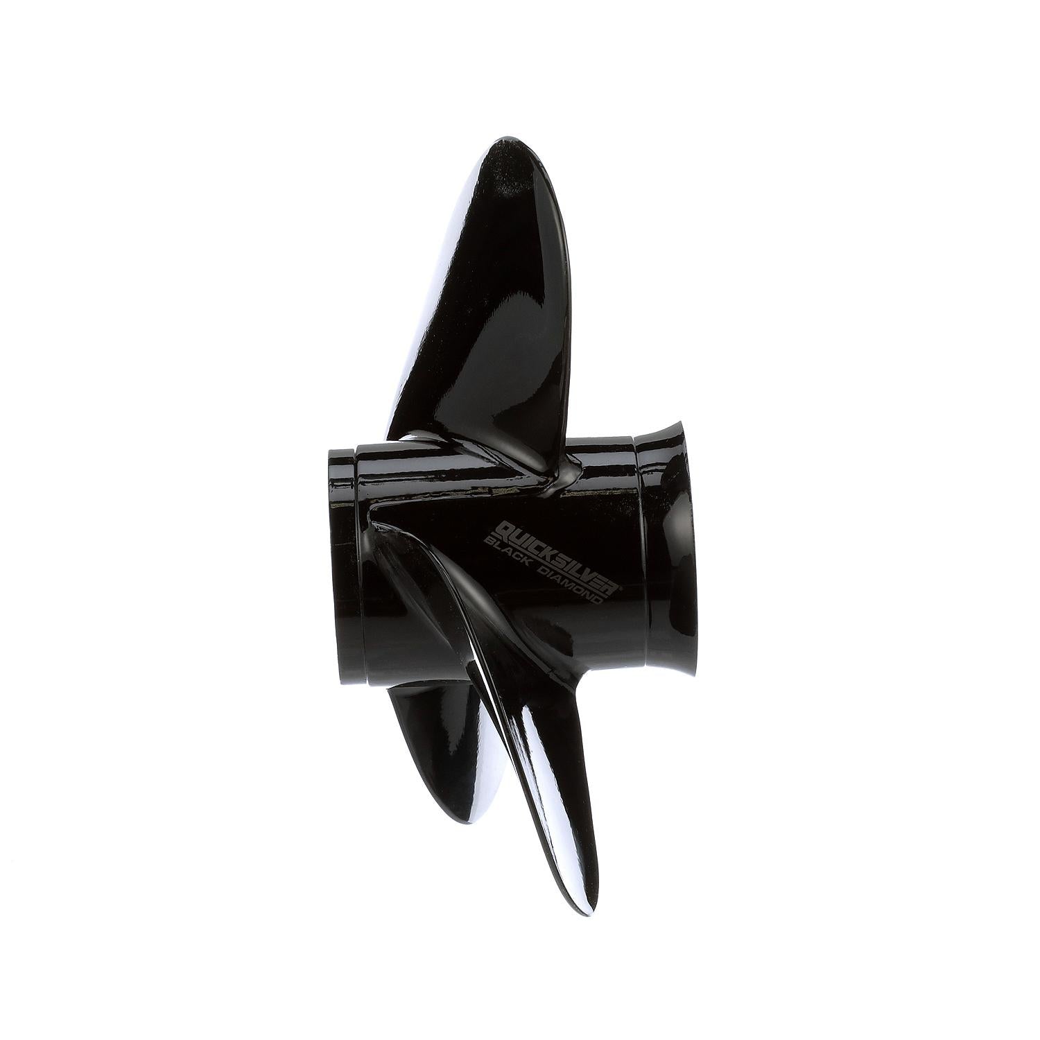 OEM Mercury / Quicksilver Black Diamond 3-Blade Aluminum Propeller, 14" Diameter x 10" Pitch, Right Hand Rotation