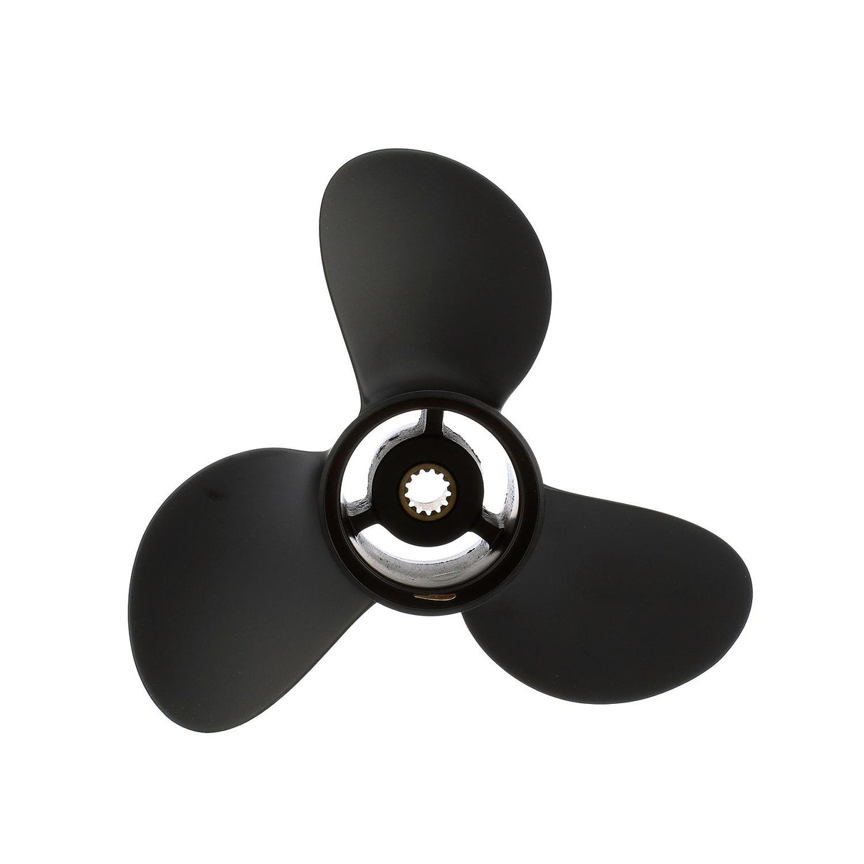 OEM Mercury / Quicksilver Black Diamond 3-Blade Aluminum Propeller, 9.3" Diameter x 11" Pitch, Right Hand Rotation
