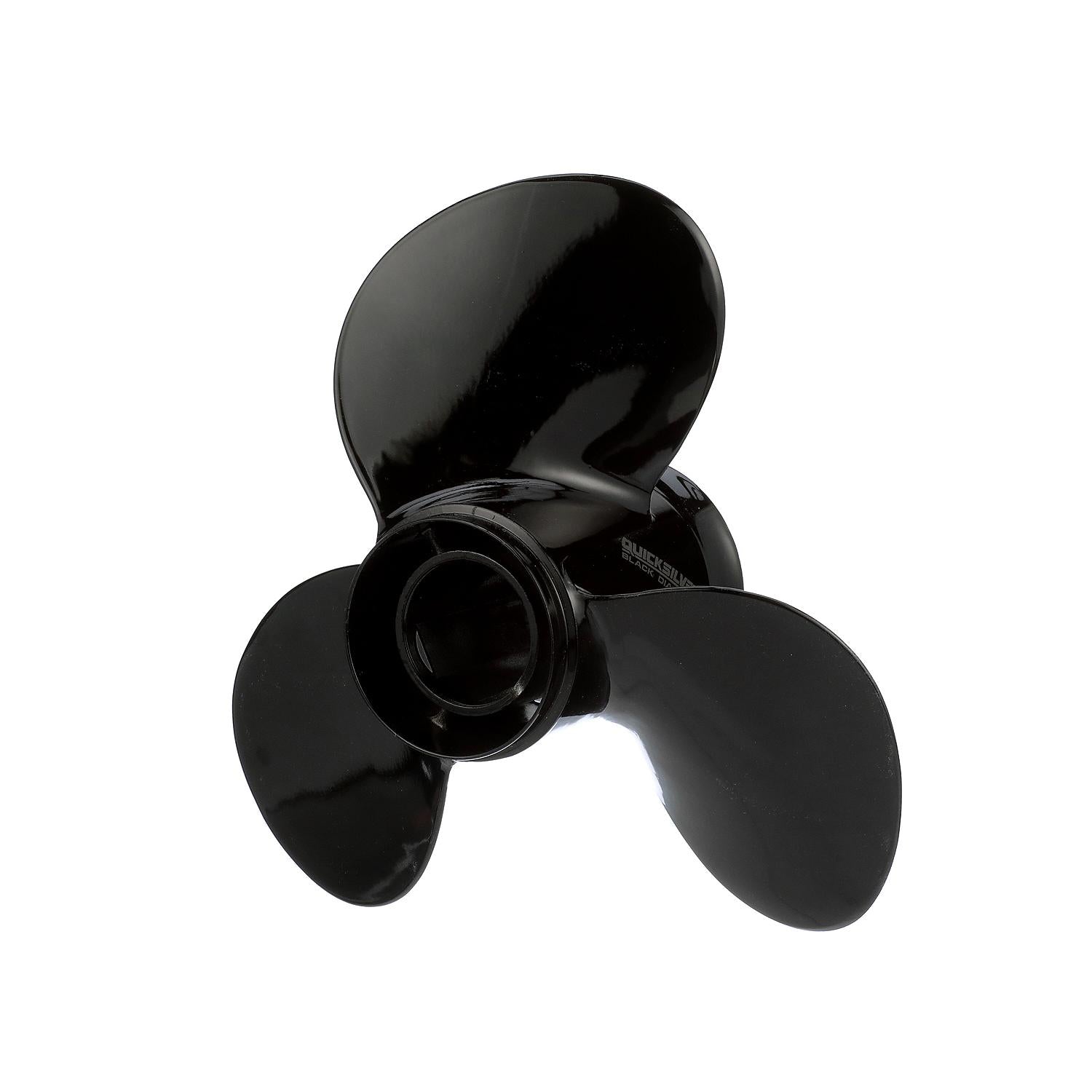 OEM Mercury / Quicksilver Black Diamond 3-Blade Aluminum Propeller, 14" Diameter x 13" Pitch, Right Hand Rotation