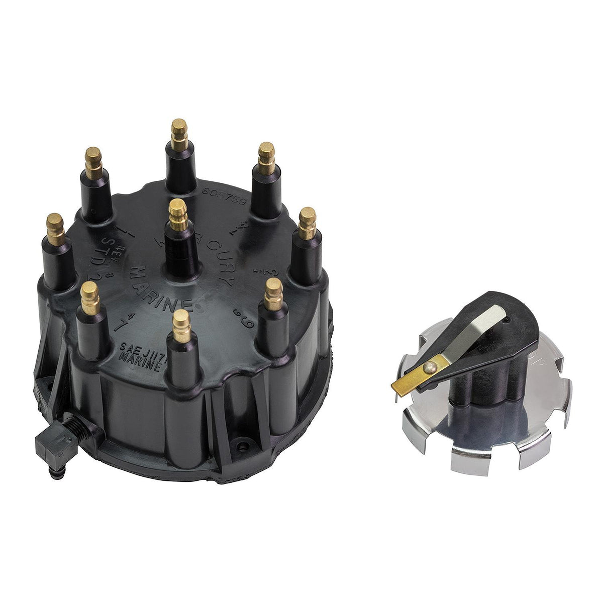Quicksilver 805759Q3 Distributor Cap and Rotor Kit for MerCruiser GM V8 Thunderbolt IV/V — manufacturer product photo
