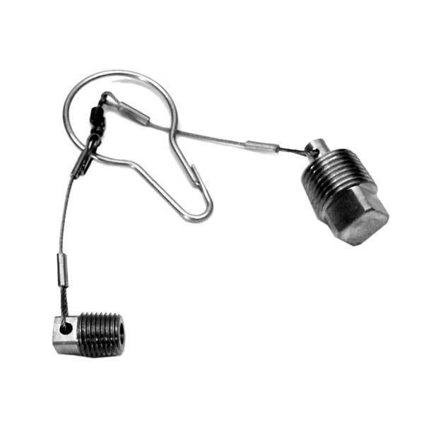 OEM Quicksilver MerCruiser Oil Drain Plug Tether Assembly – 862827 — product photograph