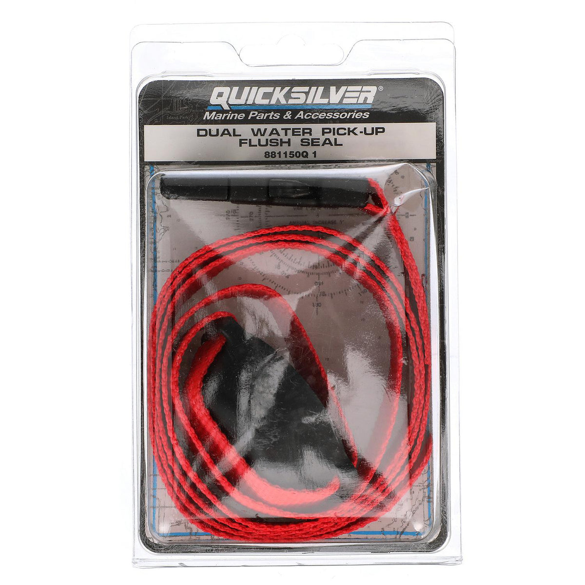 Quicksilver 881150Q1 dual water pickup flush seal kit in labeled manufacturer package