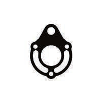 OEM Quicksilver 8M0162533 Early Log-Style Exhaust End-Cap Gasket for OMC V8 — manufacturer catalog product photo