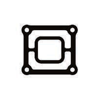 OEM Quicksilver 8M0162534 Rear Exhaust End-Cap Gasket for OMC GM 2.5L / 3.0L — manufacturer catalog product photo
