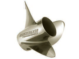 Quicksilver Thunderbolt manufacturer representative right-hand propeller photo; selected size and rotation may differ