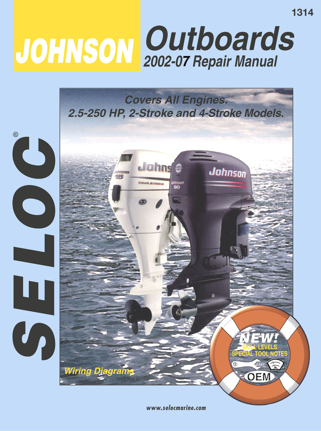 Seloc Johnson Outboard Repair Manual for 2002 - 2007