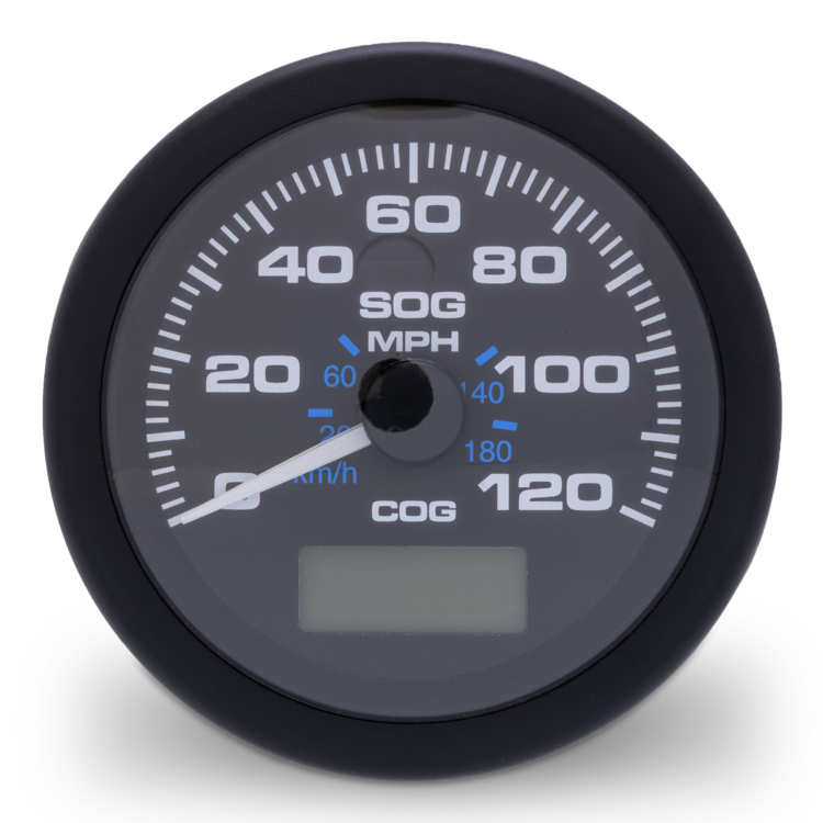 Speedo GPS, Black Premier Pro 120 mph, 3"