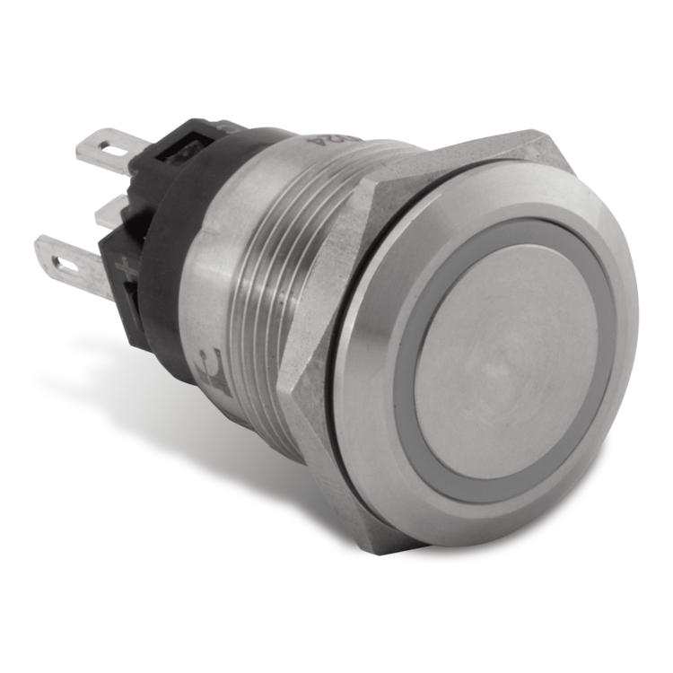 Push Button Switch, Green Halo | AV10030G