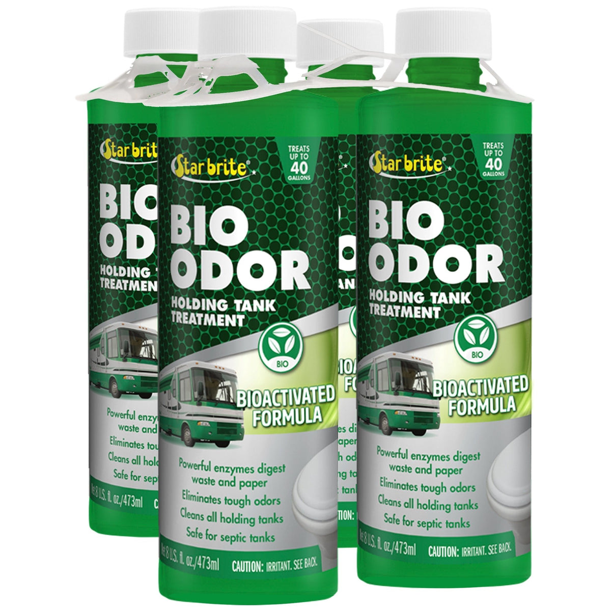 Star brite Bio Odor Enzyme Holding Tank Treatment - Four 8 fl oz Bottles —