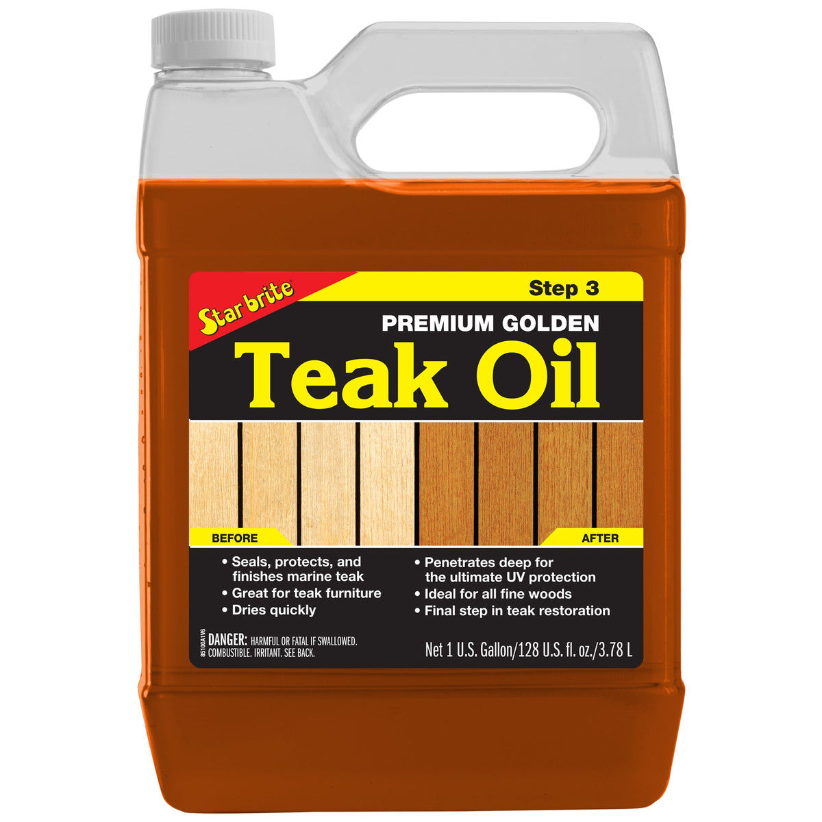 Star brite Premium Golden Teak Oil — 1 US gal
