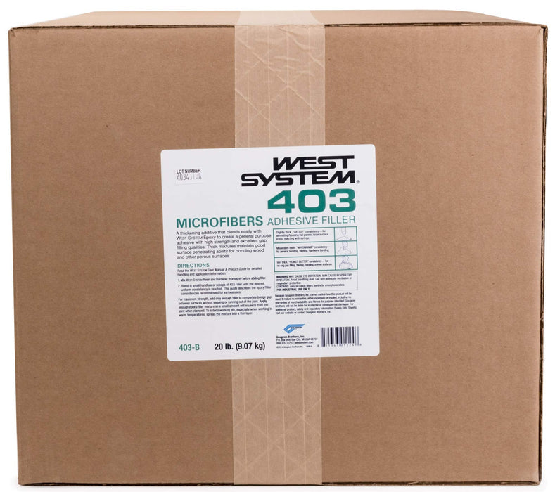 WEST SYSTEM 403-B Microfibers — 20 lb (9.07 kg) box