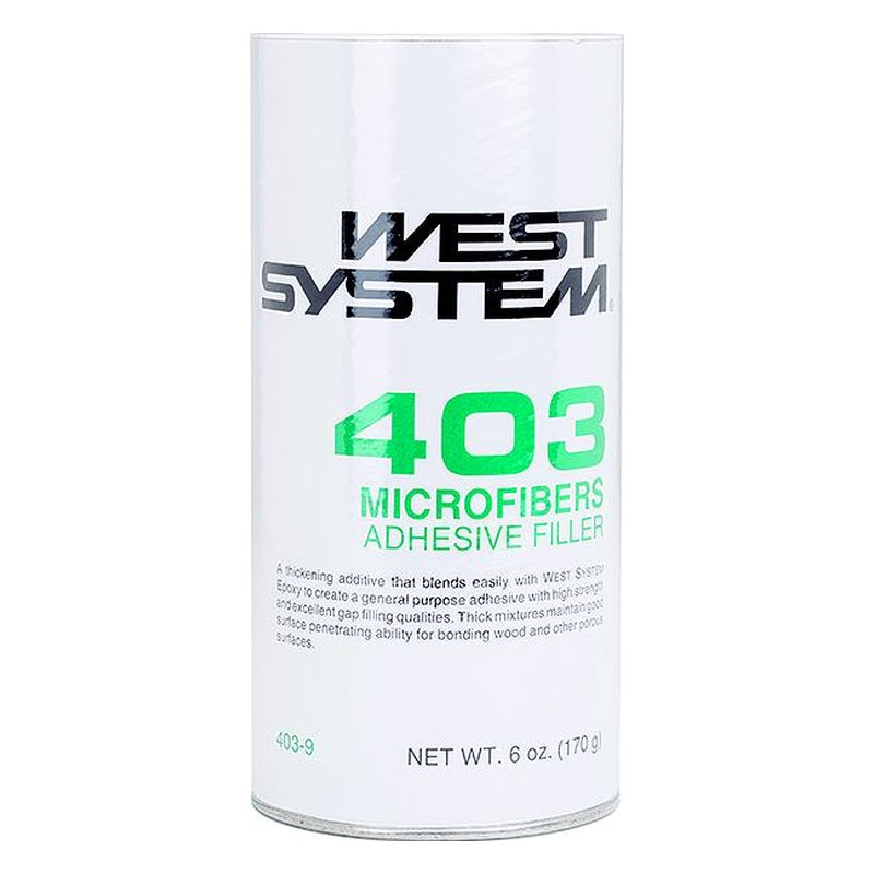 WEST SYSTEM 403-9 Microfibers Adhesive Filler - 6 oz
