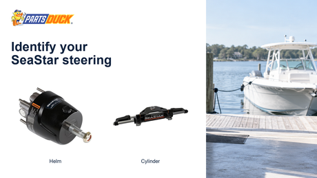 Identify your SeaStar steering: Helm, Cylinder.