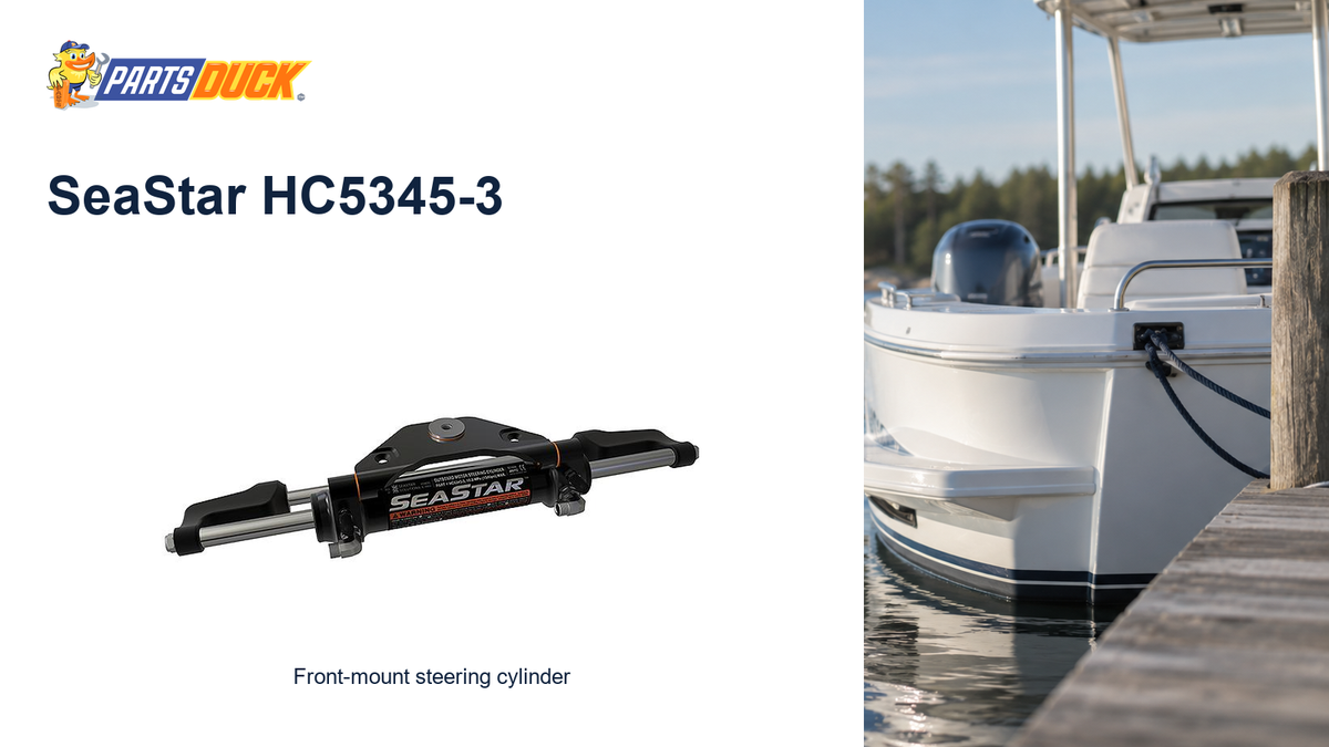 SeaStar HC5345-3: Front-mount steering cylinder.