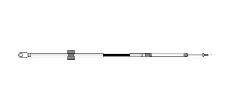 Dometic SeaStar CCX740 cable end connections, representative family detail; one 14-foot cable