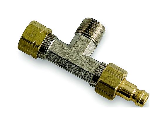 Dometic SeaStar Legacy Cylinder Bleeder Tee Fitting Pair - HF5520 - representative individual fitting; supplied as a pair
