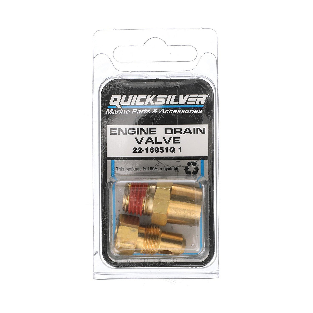 OEM Mercury / Quicksilver 16951Q1 Sterndrive or Inboard Engine Block or Manifold Brass Drain Plug