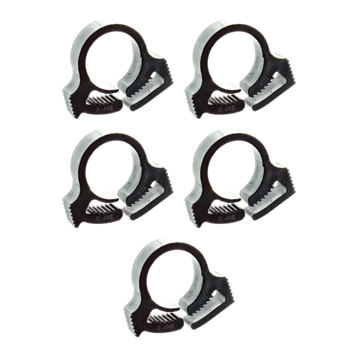Quicksilver 415825 Fuel Line Snapper Clamp for OMC & Compatible Fuel Lines - Pack of 5