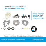 OEM Mercury / Quicksilver 42089A5 Water Pump Repair Kit for Mercury or Mariner 6-15hp 2-Stroke & 4-Stroke Outboards